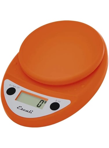 Escali Primo P115WR Precision Kitchen Food Scale for Baking and Cooking, Lightweight and Durable Design 11 lb Capacity Orange P115PO