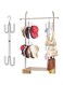 NALACAL Purse Hanger Organizer for Closet, 2 Pack Rotatable Hanging Bag Holder, 4 Hooks Scarf Hanger Handbag Storage Hook for Space Saving,Handbags,Belts,Scarves,Tote,Baseball Hats,Backpacks