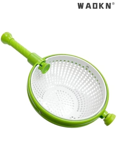 Salad spinner fruit salad rotator draining basket strainer salad spinner strainer handle folding compact foldable vegetable washing machine