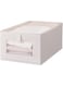 Excefore Foldable Cotton Linen Fabric Storage Bin with Clear Mesh Window - Stylish, Practical, and Versatile Organizer