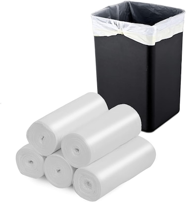 5 Gallon Trash Bags Heavy Duty Garbage Bags Roll, Leak Resistant Trash Can Liners, Strong Plastic Waste Bags for Kitchen, Office, Home, Commercial &amp; Outdoor Use" 1 Roll Of 30PCS (46X52CM)