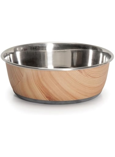Camon &ldquo;Durapet Selecta Cubic Printing&rdquo; Steel Bowl- 1760Ml