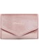 Travel Jewelry Organizer, Fashion Foldable Jewelry Roll Pouch, Foldable Traveling Jewelry Wallet Envelope for Rings, Necklaces, Earrings, Bracelets, brooches, Mini, Soft Pink