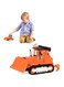 DRIVEN by Battat WH1012Z Micro Bulldozer Rake, Shovel, and Realistic Sound &ndash; Trucks and Construction Toys for Kids Aged 3 and Up, Multi-Colour