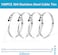 AL ARQAM 100-Pack Stainless Steel Cable Ties 200 x 4.6 mm - Rustproof &amp; UV Resistant