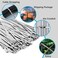 AL ARQAM 100-Pack Stainless Steel Cable Ties 200 x 4.6 mm - Rustproof &amp; UV Resistant