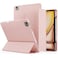 TRON Case For iPad Air 13 inch Case M2 2024, iPad Pro 12.9 Case (6th/5th Gen 2022/2021), Trifold Stand Smart Cover Auto Wake with Pencil Holder Soft TPU Back, Pink