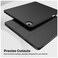 TRON Case For iPad Air 13 inch Case M2 2024, iPad Pro 12.9 Case (6th/5th Gen 2022/2021), Trifold Stand Smart Cover Auto Wake with Pencil Holder Soft TPU Back, Black