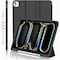 TRON iPad Pro 13 Inch Case M4 (2024) with Pencil Holder, [Support Pencil Pro and Pencil (USB-C)], Trifold Stand Smart Case with Soft TPU Back, Auto Wake/Sleep (Black)