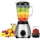 2 in 1 Professional Stainless Steel Super Power Blender, Ice Crusher Fruits Juicer Machine Electric Bean Blender Mixer For Kitchens and Home