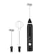 Frother, Handheld Electric Foam Maker for Lattes - Whisk Drink Mixer with 2 Stainless Whisks, 3-Speed Adjustable, Mini Foamer for Cappuccino, Frappe, Matcha, Hot Chocolate