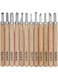 Mont Marte Wood Carving 12-Pieces Set