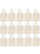 Jillmo Canvas Tote Bags Bulk, 12oz Plain Blank Tote Bags for Crafts (15 Pack), Nature, 15 Pack