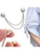 Multi-Functional Magnetic Clothing Clips, 2024 Newest 3 Pack Magnetic Strength Buttons Clips for Home Use, Multi-Purpose Colorful Clothes Magnets Pins for Women (Silver)