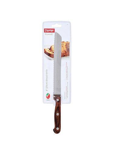 Prestige Bread Knife, 8 Inch, 20 cm. Brown