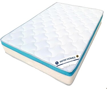 INFINI HOMES Premium High Density Foam White Pocket Spring Mattress (90W X 190L X 30H)