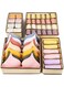 Underwear Drawer Organizer, Closet Underwear Organizer, 4 Pcs Foldable Drawer Organizers for Clothes, Socks, Lingerie, Underwear, Ties (Beige)