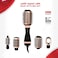 4-in-1 Professional Hair Styler Hot Air Brush Kit - 1200W Ionic Blow Dryer &amp; Volumizer - Gold/Black

