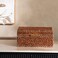 Home Savanna Faux Fur Decor Box 18x12x7.5cm- Brown