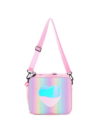 10 Inch Durable Lunch Bag with Water-Resistant Fabric   Versatile Snack Bag with Water Bottle Holder   Includes Adjustable &amp; Detachable Shoulder Strap for Convenient Daily Use, Picnics, Shopping