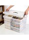 CHIC Heavy Duty Clear Plastic Storage Box with Lid,100L Large Capacity Stackable Storage Bin,Multifunctional Transparent Organizer Bin Containers for Organizing Stackable Bathroom Kitchen Pantry Organizer Bin Toys Container
