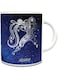 imPRESS White Ceramic Coffee Mug with Zodiac Sign Aquarius Design