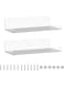 JDEA 2 Pack 10-inch Wall-Mounted Acrylic Shelves Suitable for Wall-Mounted Display Rack Storage Rack Suitable for Children's Bookshelf Room Wall Decoration Bedroom Kitchen Living Room