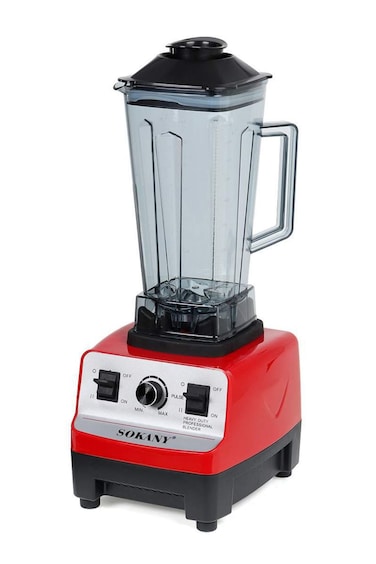 Multifunction Fully Automatic Blender, Ice Crusher, Kitchen Cooking Machine, Juicer, 2L, SK-444, Red