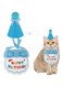 Joyzzz Pet Birthday Party Supplies, 2 PCS Pet Birthday Hat Scarf Set, Exquisite Pet Costumes Headwear Accessories, Cute Durable Pet Party Decorations for kitten and Puppy
