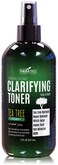 Clarifying Toner with MSM, Tea Tree &amp; Neem Hydrosol, Complexion Control for Face &amp; Body &acirc;&euro;&ldquo; Helps Reduce Appearance of Pore Size, Controls Oil to Tone, Balance &amp; Hydrate Skin - 8 oz