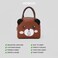 Mobcos Panda Smile Brown Large Capacity Insulated Lunch Bag   Waterproof &amp; Stain-Resistant Meal Tote with Advanced Temperature Retention   Durable Polyester Lunch Bag for Office &amp; School