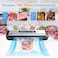 Vacuum Sealer Machine with Starter Kit Automatic PowerVac Air Sealing Machine for Food Preservation Dry &amp; Moist Sealing Modes Built-in Cutter Easy Cleaning and Storage INK-VS01 Version
