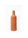 Terracotta Bottle with Diamond Lattice Pattern 1000 ml &acirc;&euro;&ldquo; Handmade Clay Water Bottle with Cork Lid