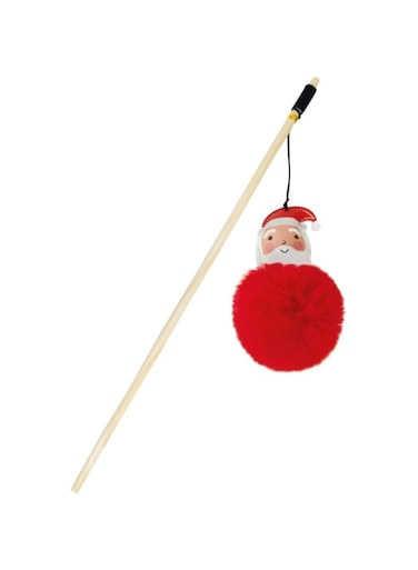 BOBBY CHRISTMAS CAT POLE FLUFFY SANTA 40cm