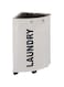 WENKO Corner Bin Beige Tresco, Hamper for Tiny Spaces, Laundry Collector, 13.21 gallon/13" x 23.6" x 13
