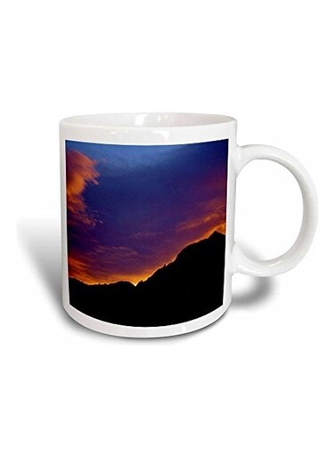 Colorado Boulder Sunset Over Flatirons Mug Multicolour