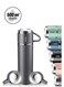 500ml Stainless Steel Vacuum Thermos Flask with Silicone Handle &acirc;&euro;&ldquo; Insulated Water Bottle with 2 Stainless Steel Cups Set   Gift Box (2 PACK, GREY) &acirc;&euro;&ldquo; Ideal for Travel, Hiking &amp; Camping, Hot &amp; Cold Drinks