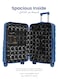 Swirl Series 3 Pcs ABS Luggage Trolley Set - Ocean Blue