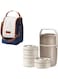 Pow Stainless Steel Thermal Bento Box Leakproof Lunch Box,Portable Insulated Lunch Container Set With Bag For Adults, Kids Stackable Stainless Steel Food Container (2*420ml+1*550ml+1*lunch pail-A)