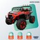 Lovely Baby Powered Riding Jeep LB 918L, Ride-On Manuel Car for Kids, &amp; MP3 Player,with Suspension - Red