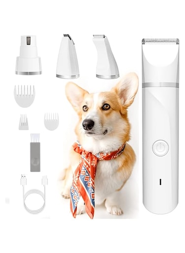 Dog Clippers ,Pet Clippers with Blades Cordless Small Pet Hair Grooming kit, USB Rechargeable,Low Noise for Trimming Dog's Hair for Paws, Eyes, Ears, Face
