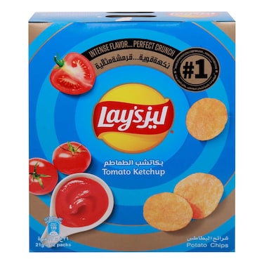 ليز رقائق البطاطس بالجبن الفرنسي ، 21 غرام، حزمة من 12