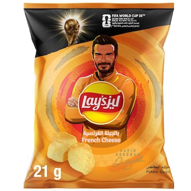 ليز رقائق البطاطس بالجبن الفرنسي ، 21 غرام
