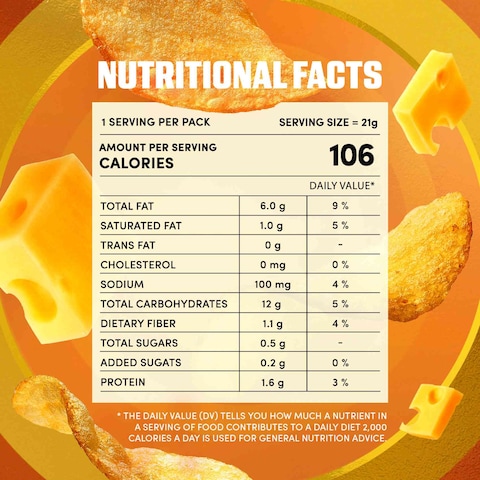 Lay&#39;s French Cheese Potato Chips 21g Pack of 12