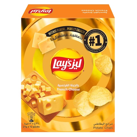 Lay&#39;s French Cheese Potato Chips 21g Pack of 12