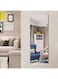 3 Pack Self Adhesive Acrylic Mirror, 12 x 12in Square Large Wall Mirror, Non Glass Plastic Stickers Mirrors for Wall, Full Length Mirror Sheets Wall Mounted, Flexible Mirror Tiles for Dormitory Home