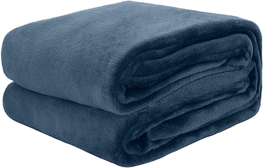 Flannel Fleece Blanket Single Size (160x220) for All Season,Fluffy Blanket Warm Bed Throws for Sofa &amp; Bed,Comfortable and Soft Flannel Fleece Blanket