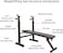 Weight Bench with Rack - Adjustable Strength Training Bench Press with Barbell Holder