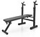 Weight Bench with Rack - Adjustable Strength Training Bench Press with Barbell Holder