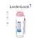 LocknLock Pink Bis Free 700ml Sports Handy Bottle &ndash; Shatter-Proof, Easy Grip, and Portable with Sport Strap